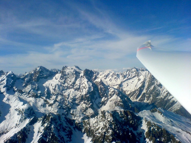  Vuelo en planeador en los Altos Alpes
